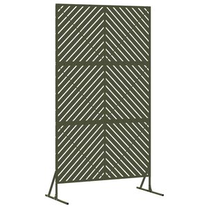 vidaXL Privacy Screen Olive 100 x 50 x 180 cm Steel