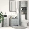 vidaXL Bathroom Cabinet Concrete Grey 60x33x61 cm Engineered Wood