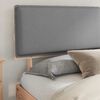 vidaXL Bed Frame with Upholstered Headboard Light Grey 200 x 200 cm