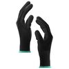 vidaXL Work Gloves 24 pcs Black 11 / XXL Polyester