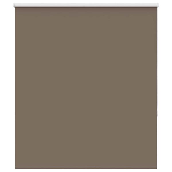 vidaXL Roller Blind Blackout Coffee 135x130 cm Fabric Width 131.6 cm Polyester