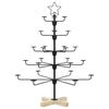 vidaXL Metal Christmas Tree with Holder KUOPIO 90 cm Steel Black