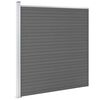 vidaXL Garden Fence WPC 175x186 cm Grey