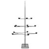 vidaXL Metal Christmas Tree for Decoration Black 105 cm