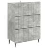 vidaXL Drawer Cabinet Concrete Grey 66 x 34.5 x 92 cm Engineered Wood
