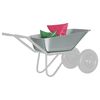 vidaXL Wheelbarrow Tray Replacement Silver 88 x 60 x 32 cm Steel