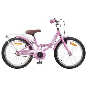 vidaXL Kids Bike 18 Inches for 5-7 Years Old Light Pink