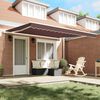 vidaXL Automatic Retractable Awning Brown 400x300 cm
