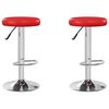 vidaXL Bar Stools 2 pcs Red Faux Leather