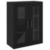vidaXL Wall Mounted Cabinets 2 pcs Black oak 69.5 x 34 x 90 cm