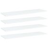 vidaXL Bookshelf Boards 4 pcs White 100x30x1.5 cm Engineered Wood