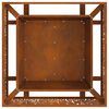 vidaXL Fire Pit Brown 80 x 80 x 30 cm Weathering steel