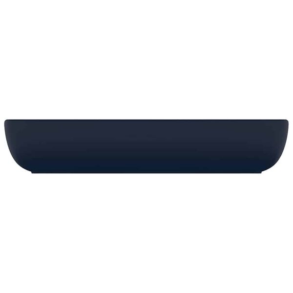 vidaXL Luxury Basin Rectangular Matt Dark Blue 71x38 cm Ceramic