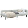 vidaXL Corner Bed Frame Light Grey 80 cm x 200 cm Velvet
