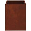 vidaXL Garden Planter Weathering Steel 32 x 32 x 40 cm
