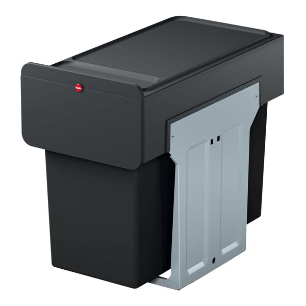 Hailo Built-in Waste Bucket EcoLine 3x10L Black