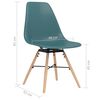 vidaXL Dining Chairs 4 pcs Turquoise PP