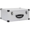 vidaXL CD Case for 60 CDs Aluminium ABS Silver