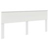 vidaXL Bed Frame with Headboard White 200 x 200 cm Engineered Wood