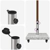 vidaXL Parasol Base Gery 45 x 45 x 45 cm Granite