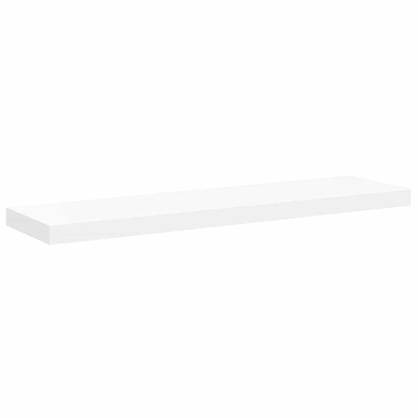 vidaXL Floating Wall Shelf White 90x23.5x3.8 cm MDF