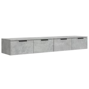 vidaXL Wall Cabinets 2 pcs Concrete Grey 68x30x20 cm Engineered Wood
