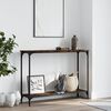 vidaXL Console Table Smoked Oak 101x30.5x75 cm Engineered Wood