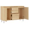 vidaXL Sideboard Sonoma Oak 101.5x35x70 cm Engineered Wood