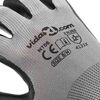 vidaXL Work Gloves 24 pcs Grey and Black 8 / M Polyester