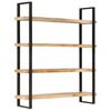 vidaXL 4-Tier Bookcase 160x40x180 cm Rough Mango Wood