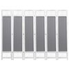 vidaXL 6-Panel Room Divider Grey 210x165 cm Fabric