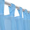 Turquoise Sheer Curtain 140 x 175 cm 2 pcs