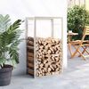 vidaXL Firewood Rack 50x28x94 cm Stainless Steel
