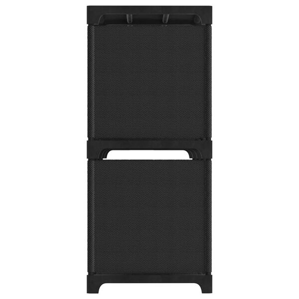 vidaXL 6-Cube Display Shelf Black 103x30x72.5 cm Fabric