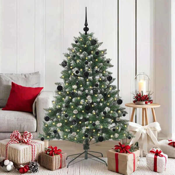 vidaXL Artificial Christmas Tree with 150 LEDs with Stand Green 150 cm