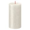 Bolsius Rustic Pillar Candles Shimmer 4 pcs 130x68 mm Ivory