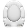 SCH&Uuml;TTE Duroplast Toilet Seat with Soft-Close WHITE