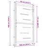 vidaXL Garden Gate 100x175 cm Stainless Steel