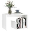 vidaXL Side Table White 59x36x38 cm Engineered Wood