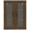 vidaXL Hanging Wall Cabinet Brown Oak 69.5x34x90 cm