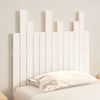 vidaXL Wall Headboard White 82.5x3x80 cm Solid Wood Pine