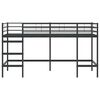 vidaXL Kids'Loft Bed Frame Black 79.5 x 200 cm Steel