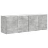 vidaXL TV Wall Cabinet 2 pcs Concrete Grey Engineered Wood