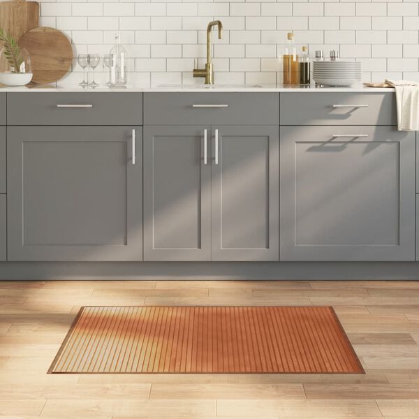 vidaXL Rug Rectangular Brown60x100 cm Bamboo