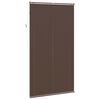vidaXL Venetian Blind Manual Dark Brown with Pattern 213 x 110 cm PVC