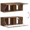 vidaXL TV Cabinet Set Wall-mounted 3 pcs Old Wood Engineered Wood