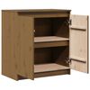 vidaXL Side Cabinet Honey Brown 60x36x65 cm Solid Pinewood