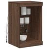vidaXL Sideboard with LED Lights Brown Oak 41x37x67 cm