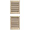 vidaXL Cabinet Door 2 pcs Natural 140.5 x 2 x 49.5 cm Solid Pine Wood