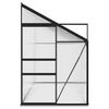 vidaXL Greenhouse Anthracite Aluminium 7.77 m&sup3;